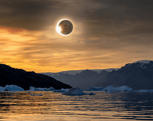 Солнечное затмение в Арктике
