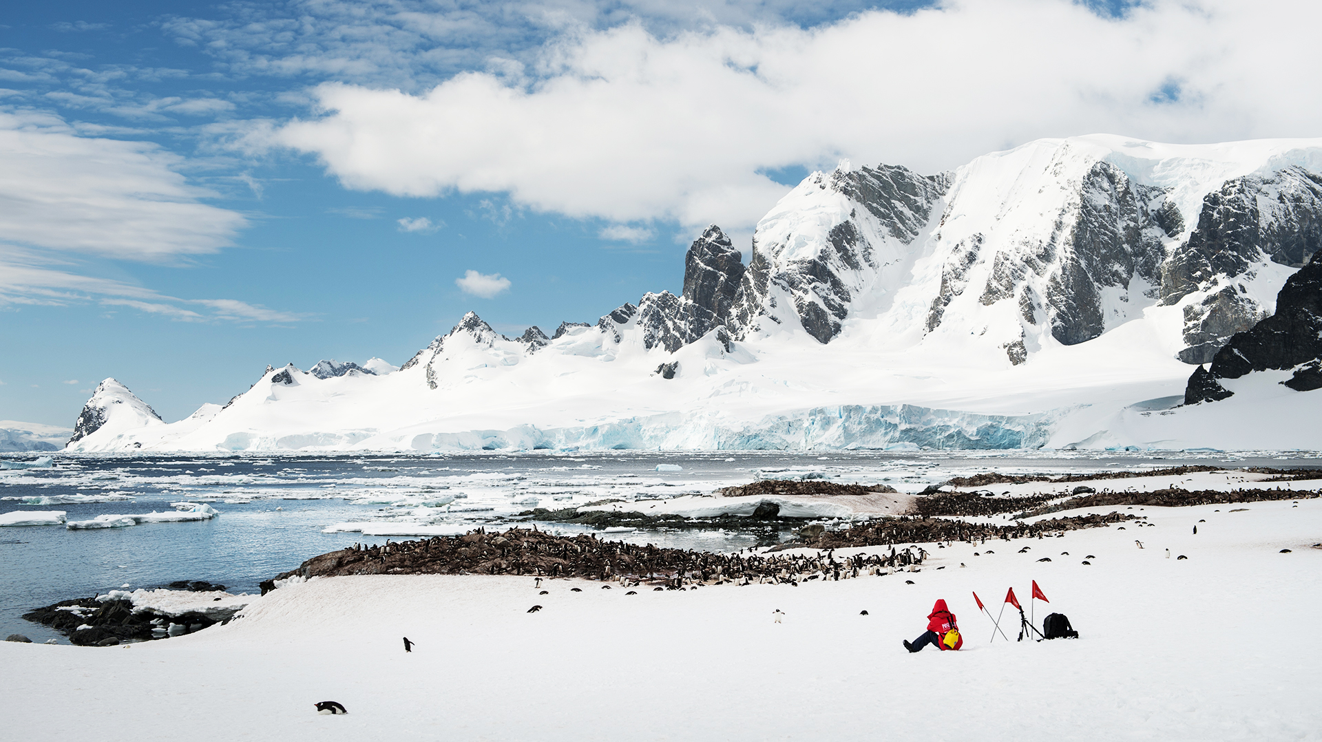 Антарктида и Южный полярный круг горы