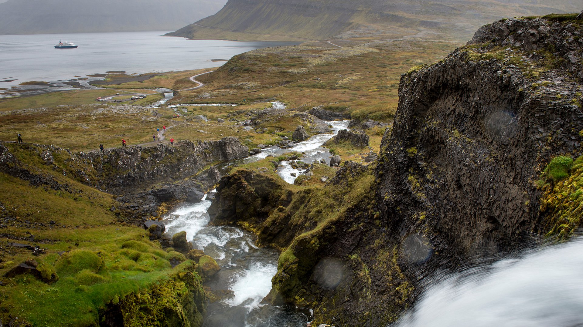 Исландия Ян-Майен Шпицберген водопад
